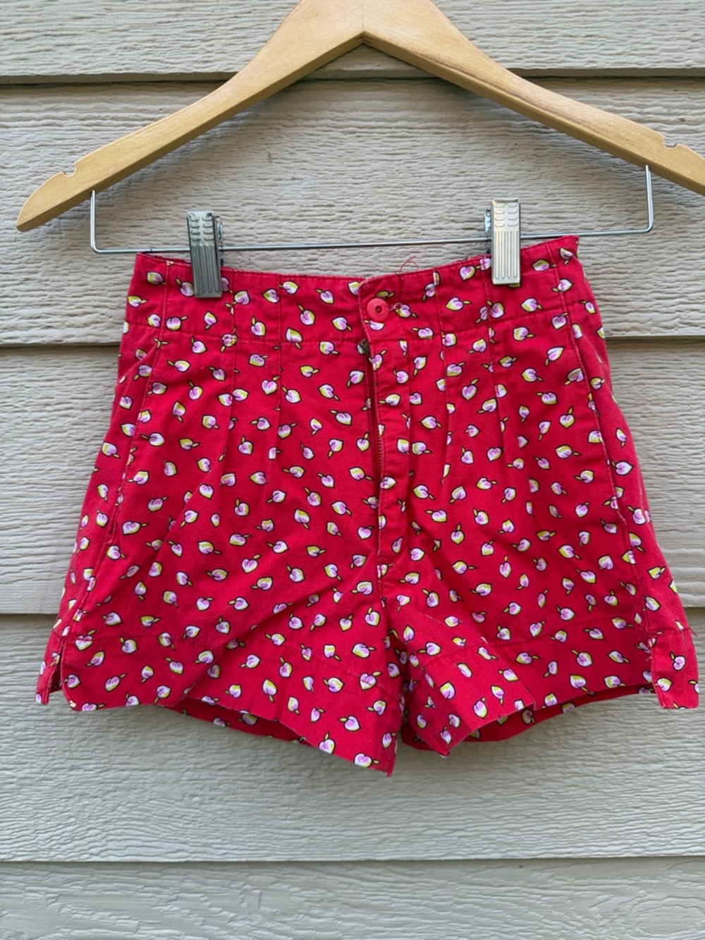 Vintage Esprit Kids Shorts, Red Printed - Size 8